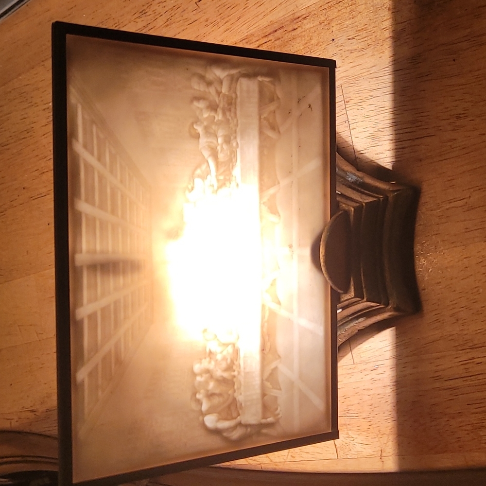 ✨️The Last Supper-Golden Brass Mini Light Picture Display